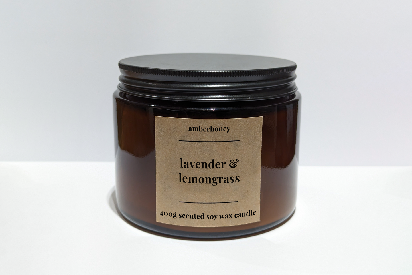 400g lavender & lemongrass soy wax candle