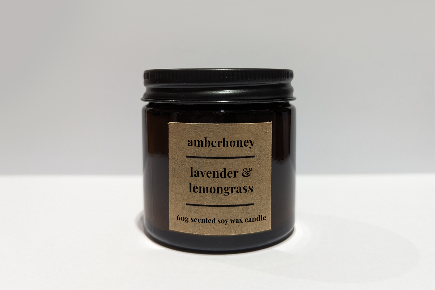 60g lavender & lemongrass soy wax travel candle