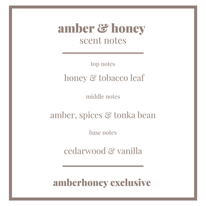 60g amber & honey soy wax travel candle