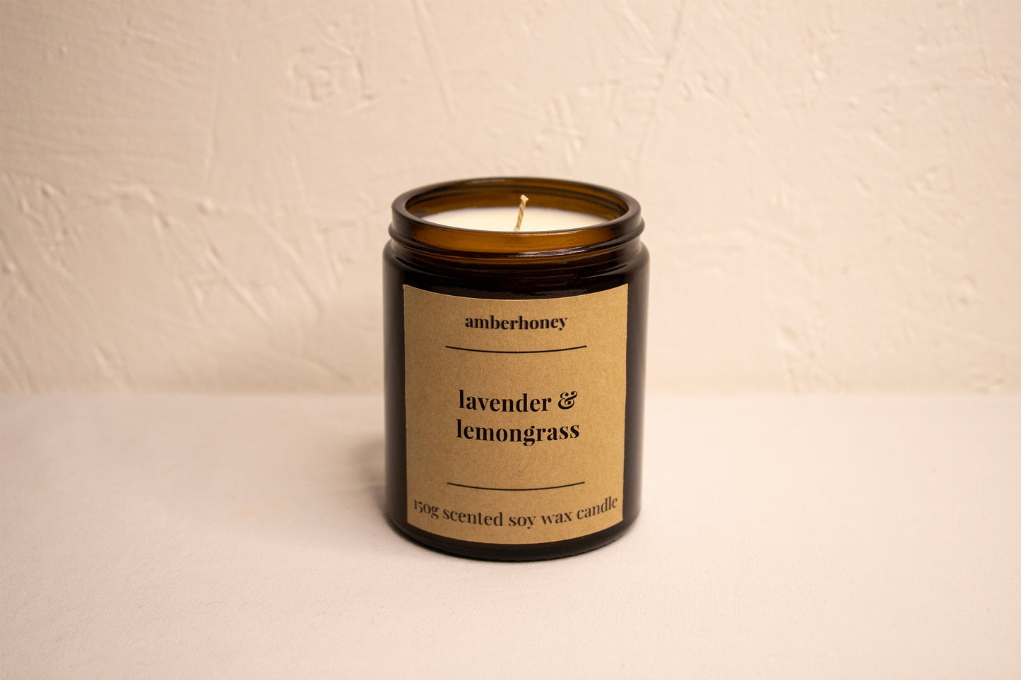 150g lavender & lemongrass soy wax candle