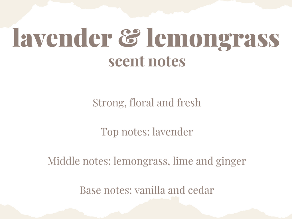60g lavender & lemongrass soy wax travel candle