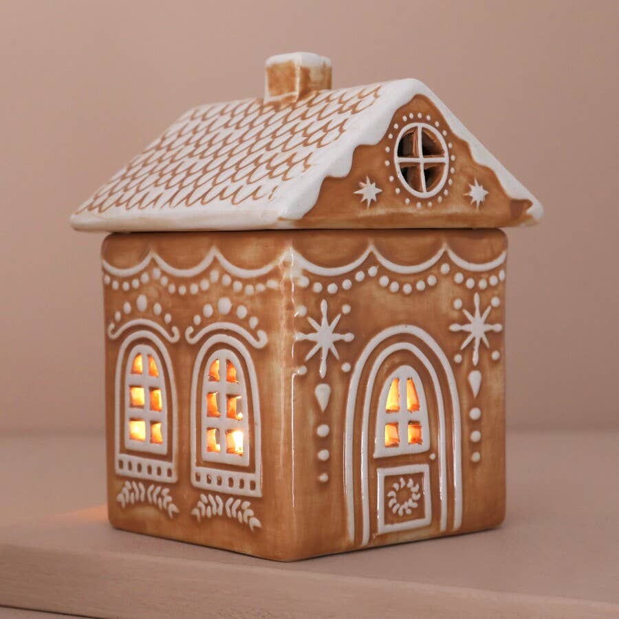 Gingerbread House Wax Melt Burner