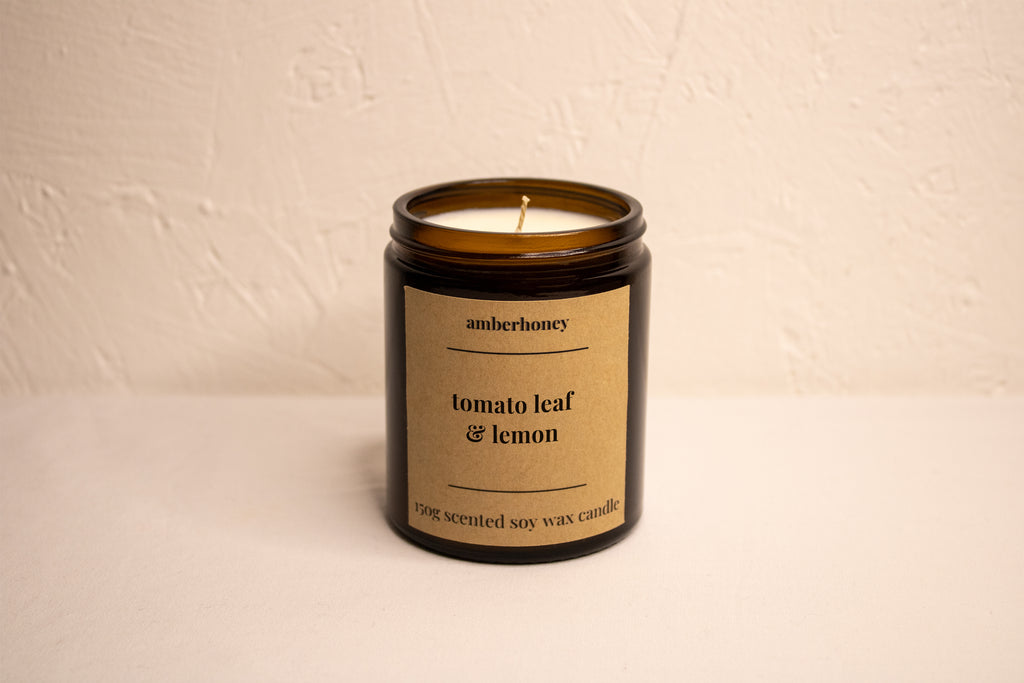 tomato leaf & lemon soy wax classic candle