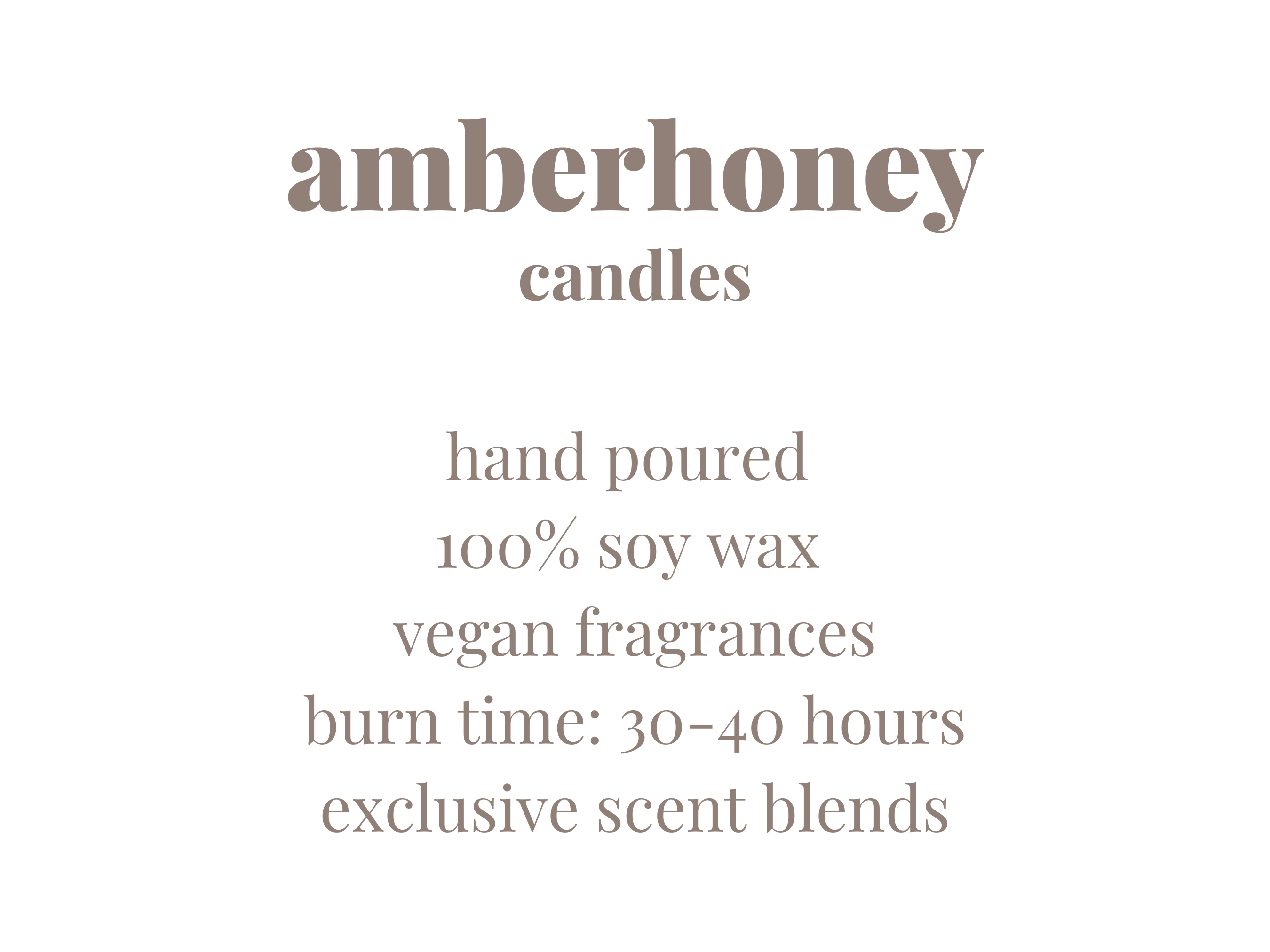 400g amber & honey soy wax candle (3 wick)