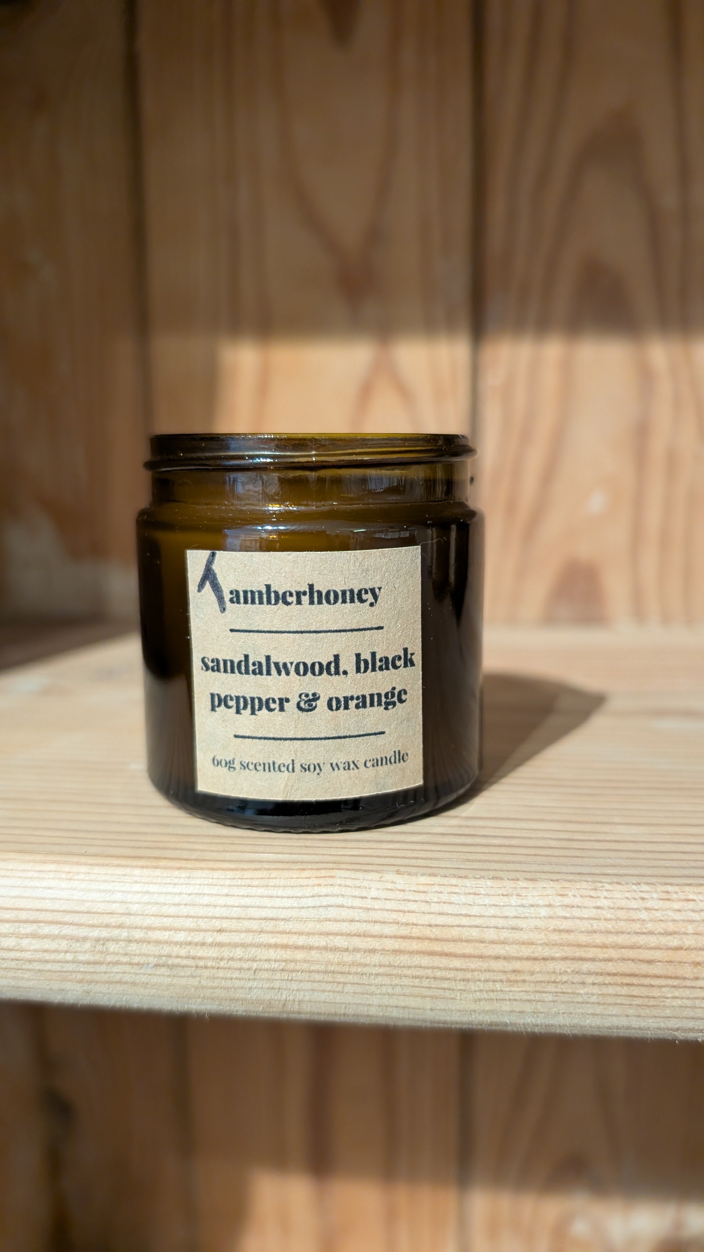 Tester Candles - Sandalwood, Black Pepper & Orange 60g