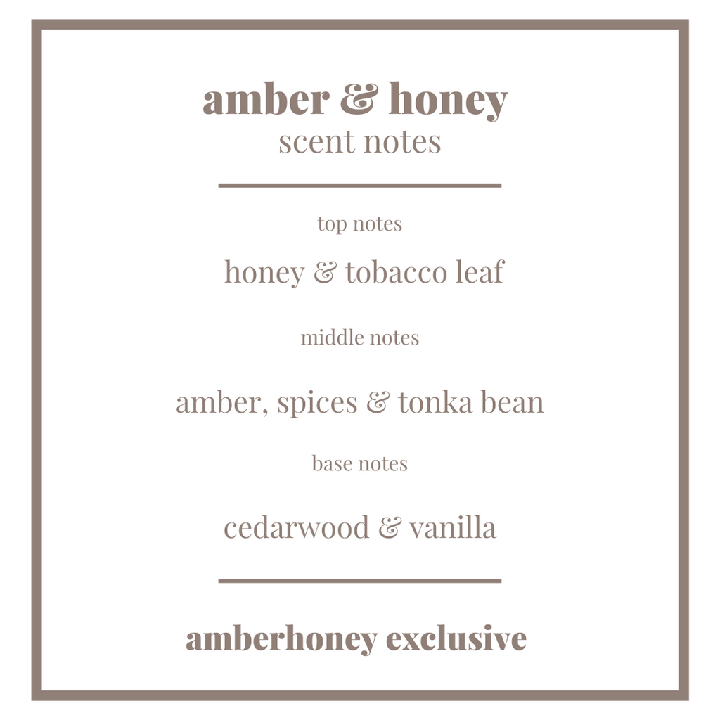60g amber & honey soy wax travel candle