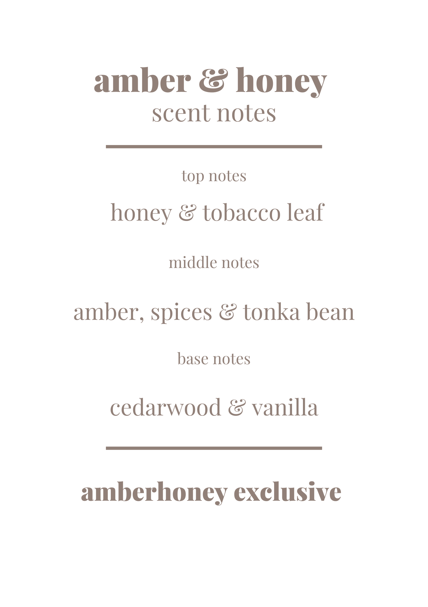 150g amber & honey soy wax candle