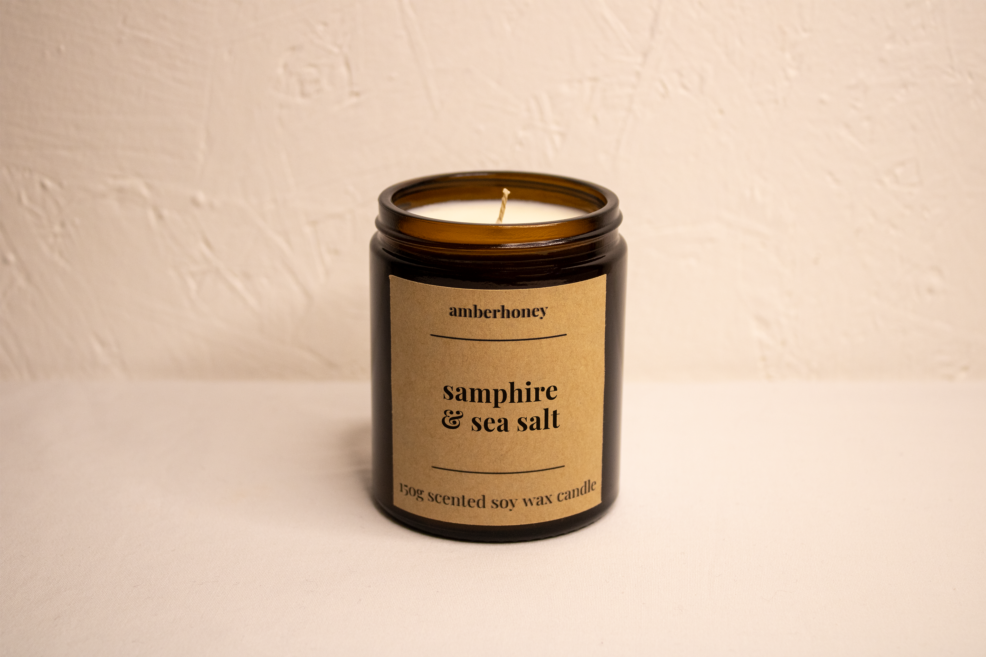 150g samphire & sea salt soy wax candle